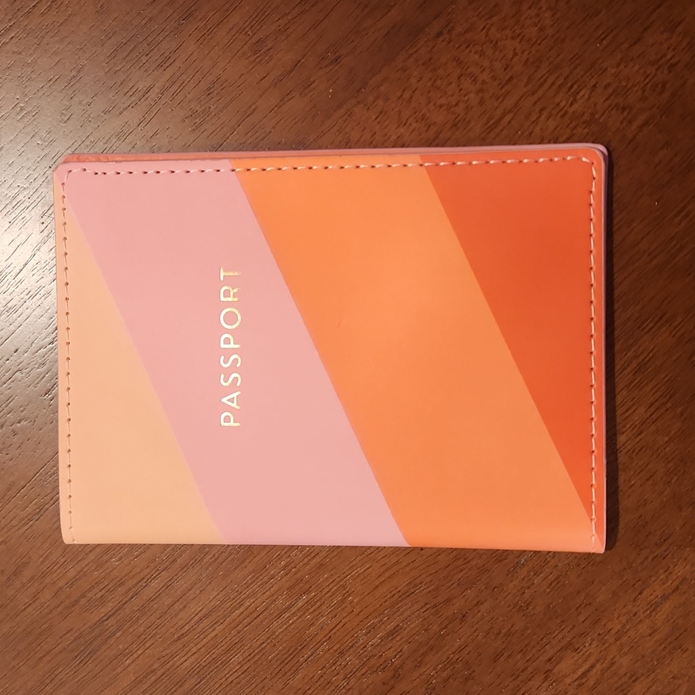 *Pink Stripe Passport Cover